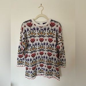 Vintage floral sweater